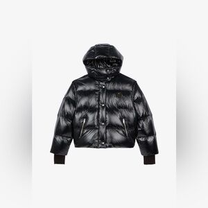 The Kooples Down Puffer Jacket with Detachable Sleeves in Black